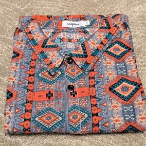 Vatpave Geometric Patterned Shirt